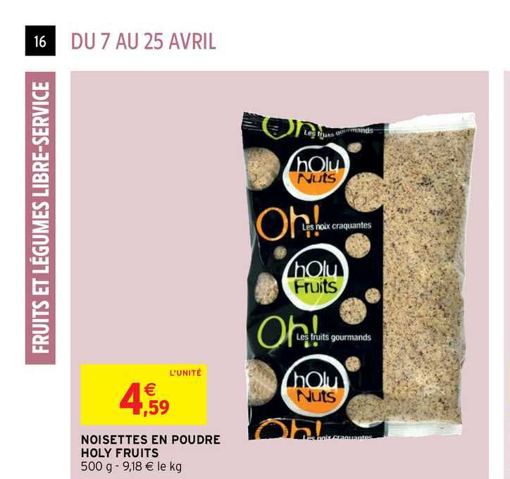 noisettes en poudre holy fruits
