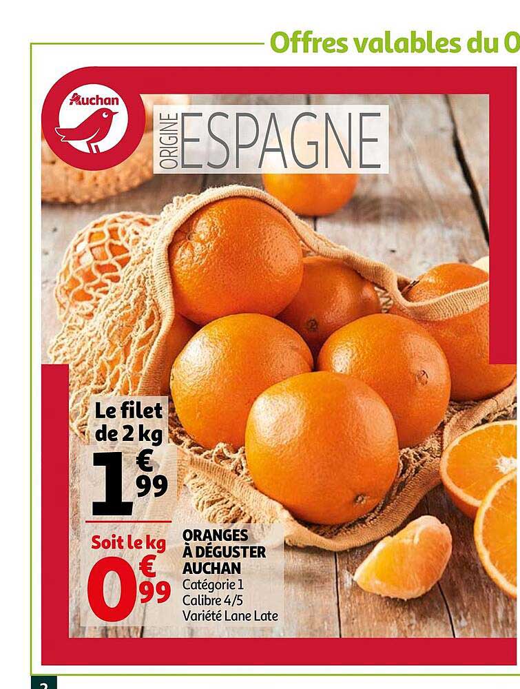 oranges à déguster auchan