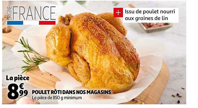 poulet rôti dans nos magasins