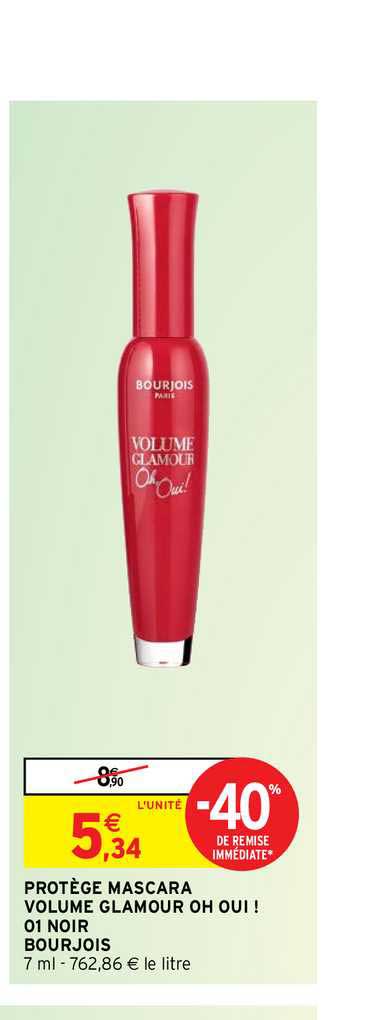 protège mascara volume glamour oh oui ! 01 noir bourjois