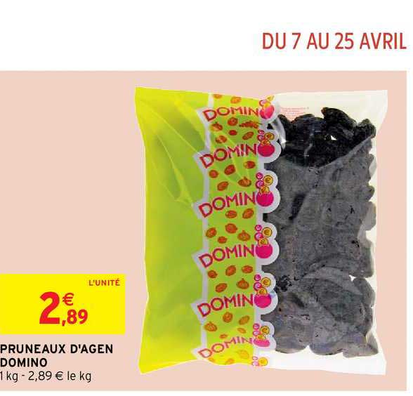 pruneaux d'agen domino
