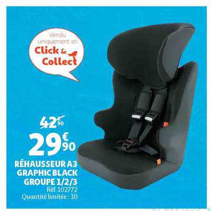 réhausseur a3 graphic black groupe 1-2-3