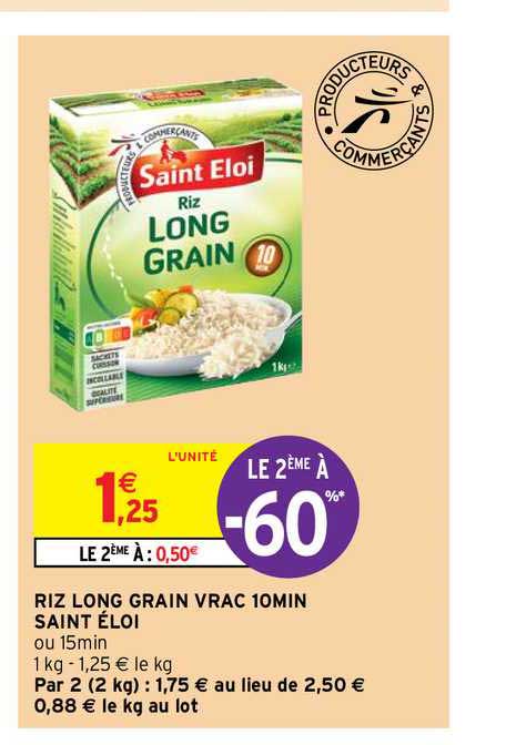 riz long grain vrac 10min saint éloi