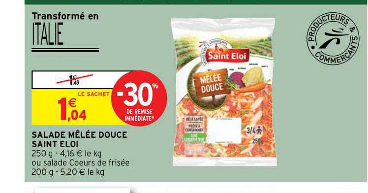 salade mêlée douce saint éloi