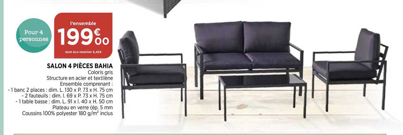 Salon 4 Pièces Bahia