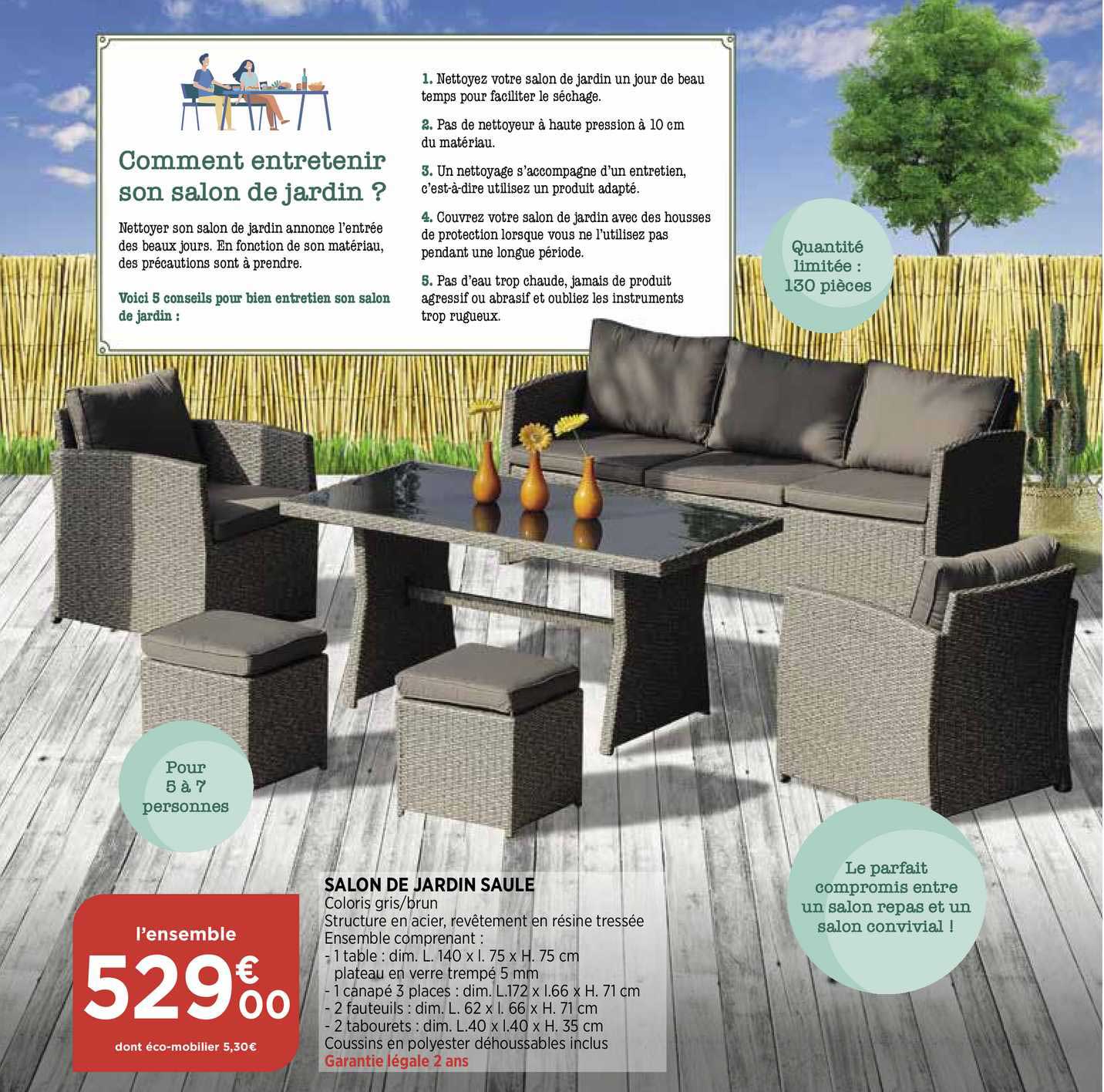 salon de jardin saule