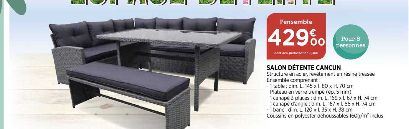 salon détente cancun