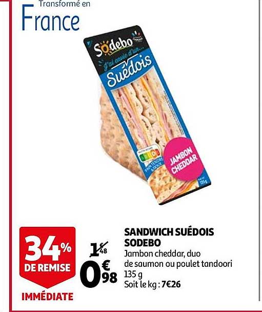 Sandwich Suédois Sodebo