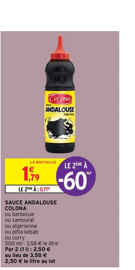 sauce andalouse colona