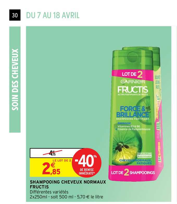 shampooing cheveux normaux fructis