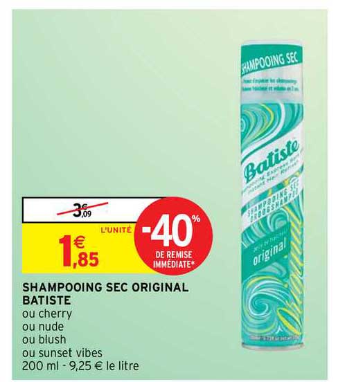 Shampooing Sec Original Batiste