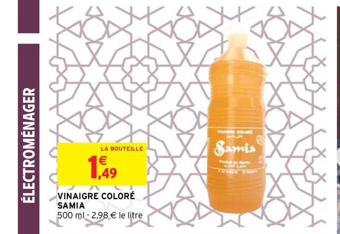 vinaigre coloré samia