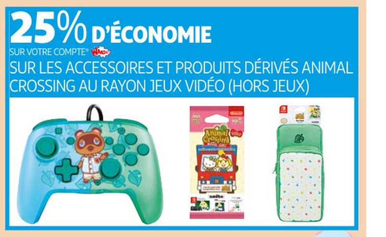 accessoires et produits dérivés animal crossing au rayon jeux vidéo