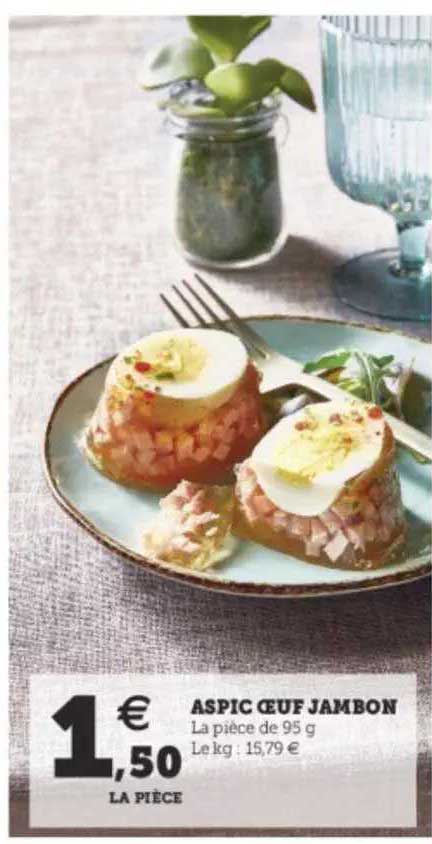 aspic œuf jambon