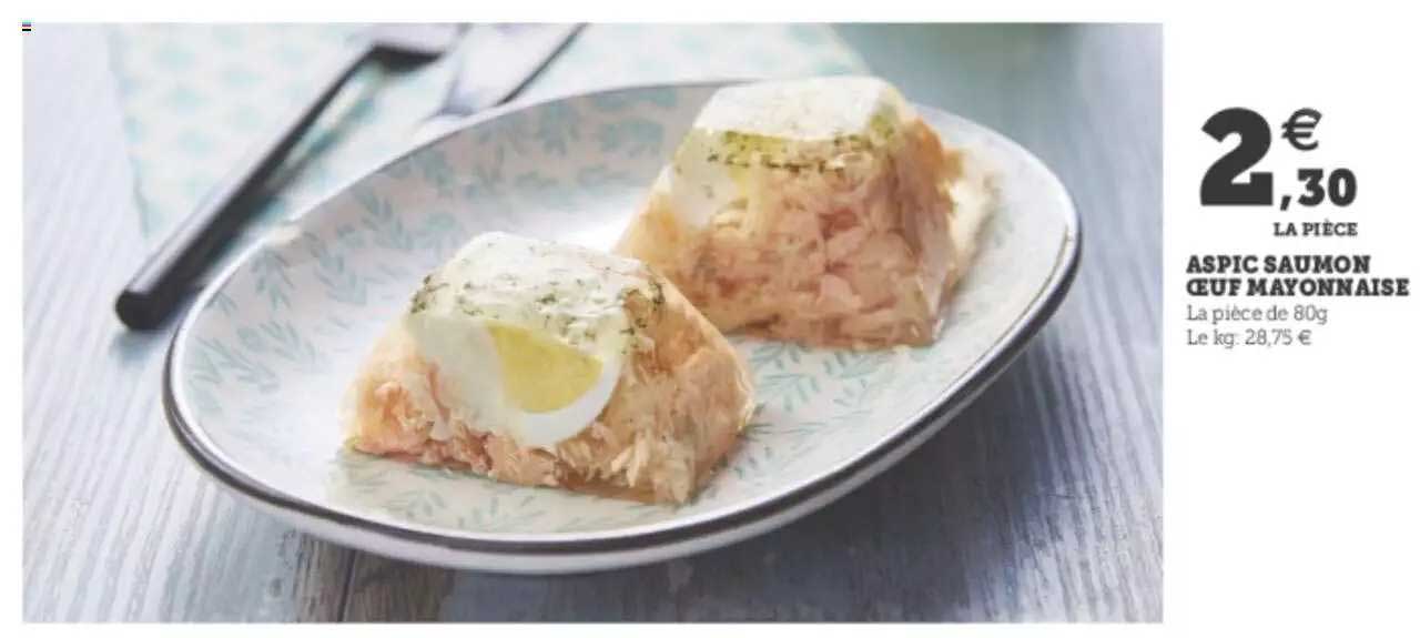 aspic saumon œuf mayonnaise