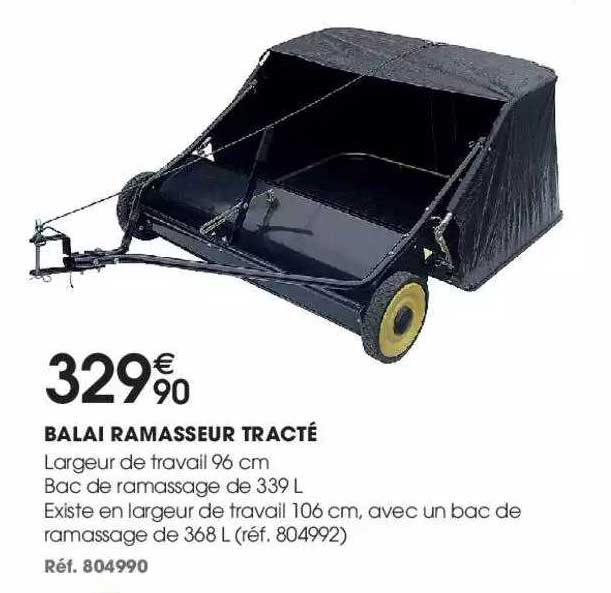 balai ramasseur tracté