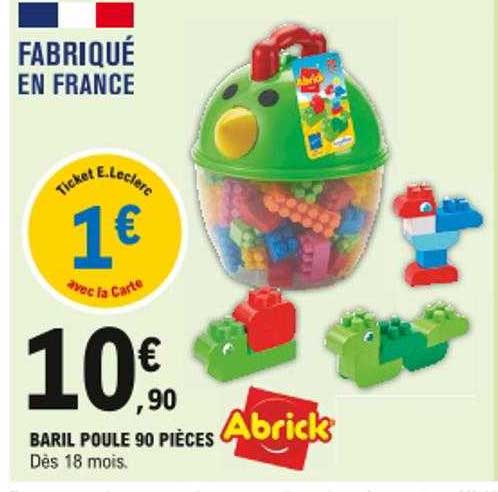 baril poule 90 pièces abrick