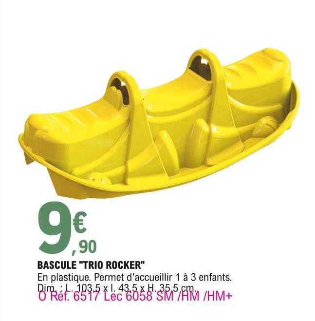 bascule "trio rocker"