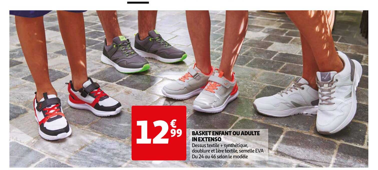 basket enfant ou adulte in extenso