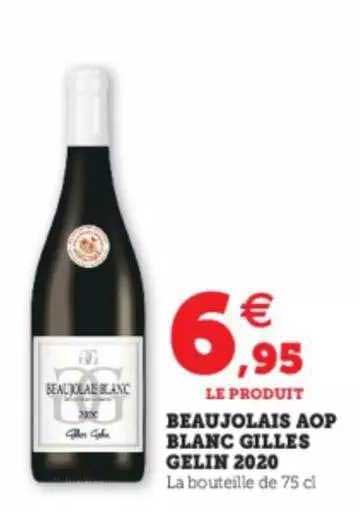 beaujolais aop blanc gilles gelin 2020