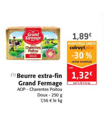 beurre extra-fin grand fermage