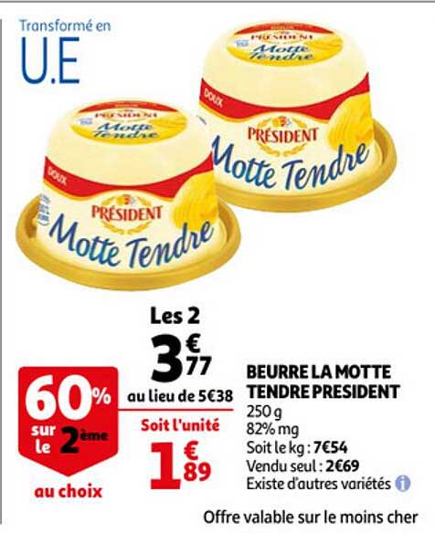 beurre la motte tendre président