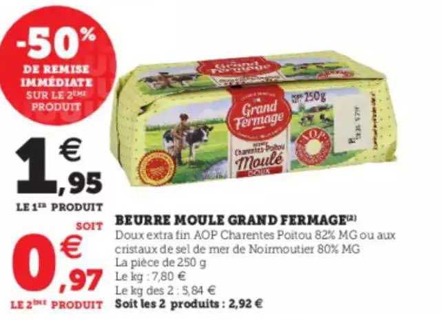 beurre moulé grand fermage