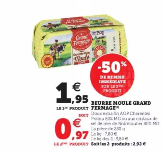 beurre moulé grand fermage