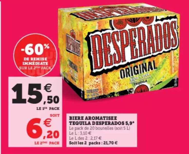 bière aromatisée tequila desperados 5,9°