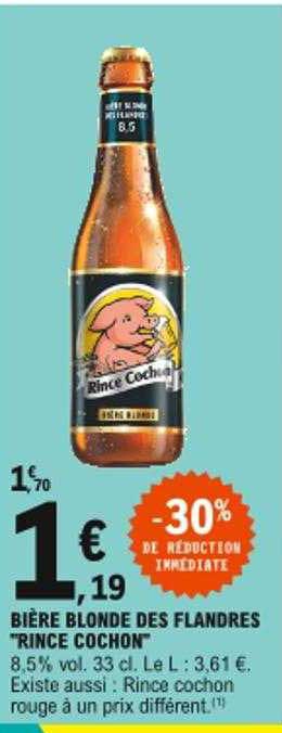 bière blonde des flandres "rince cochon"