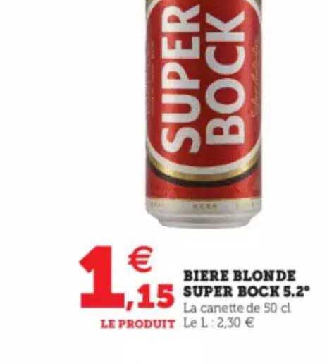 bière blonde super bock 5,2°