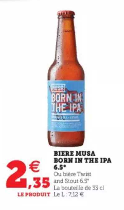 bière musa born in the ipa 6.5°