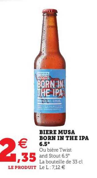 bière musa born in the ipa 6.5°