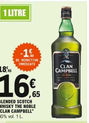 blended scotch whisky the noble clan campbell