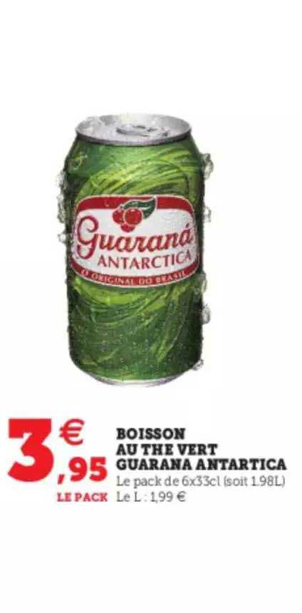 boisson au thé vert guarana antartica