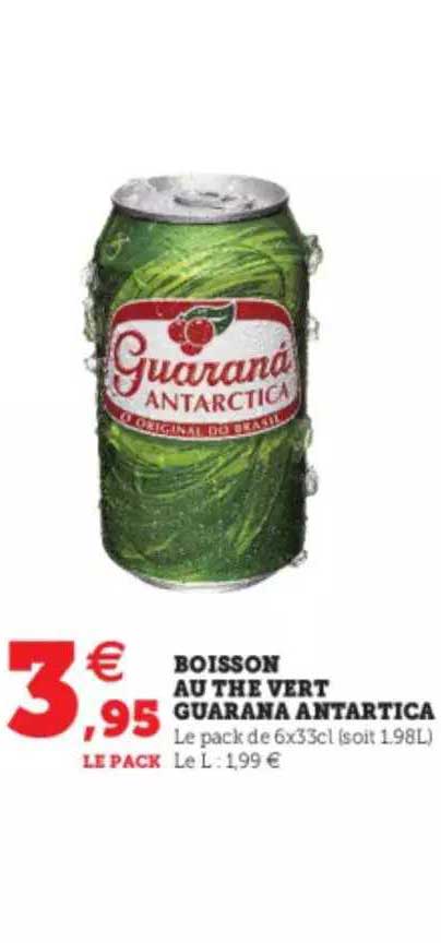 boisson au thé vert guarana antartica