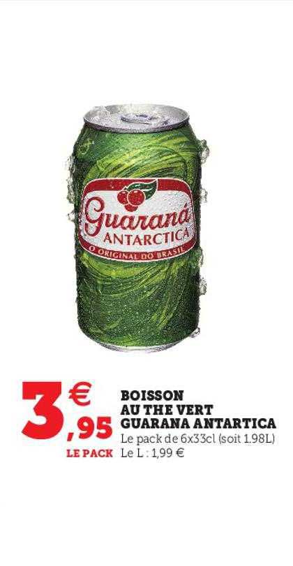 boisson au the vert guarana antartica