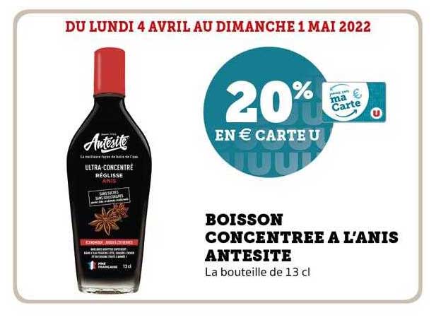 boisson concentrée à l'anis antesite