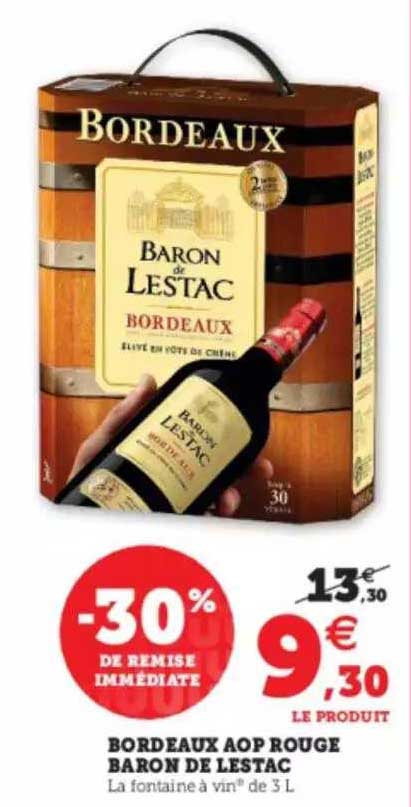 Bordeaux Aop Rouge Baron De Lestac