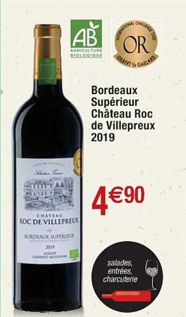 Bordeaux Supérieur Château Roc De Villepreux 2019