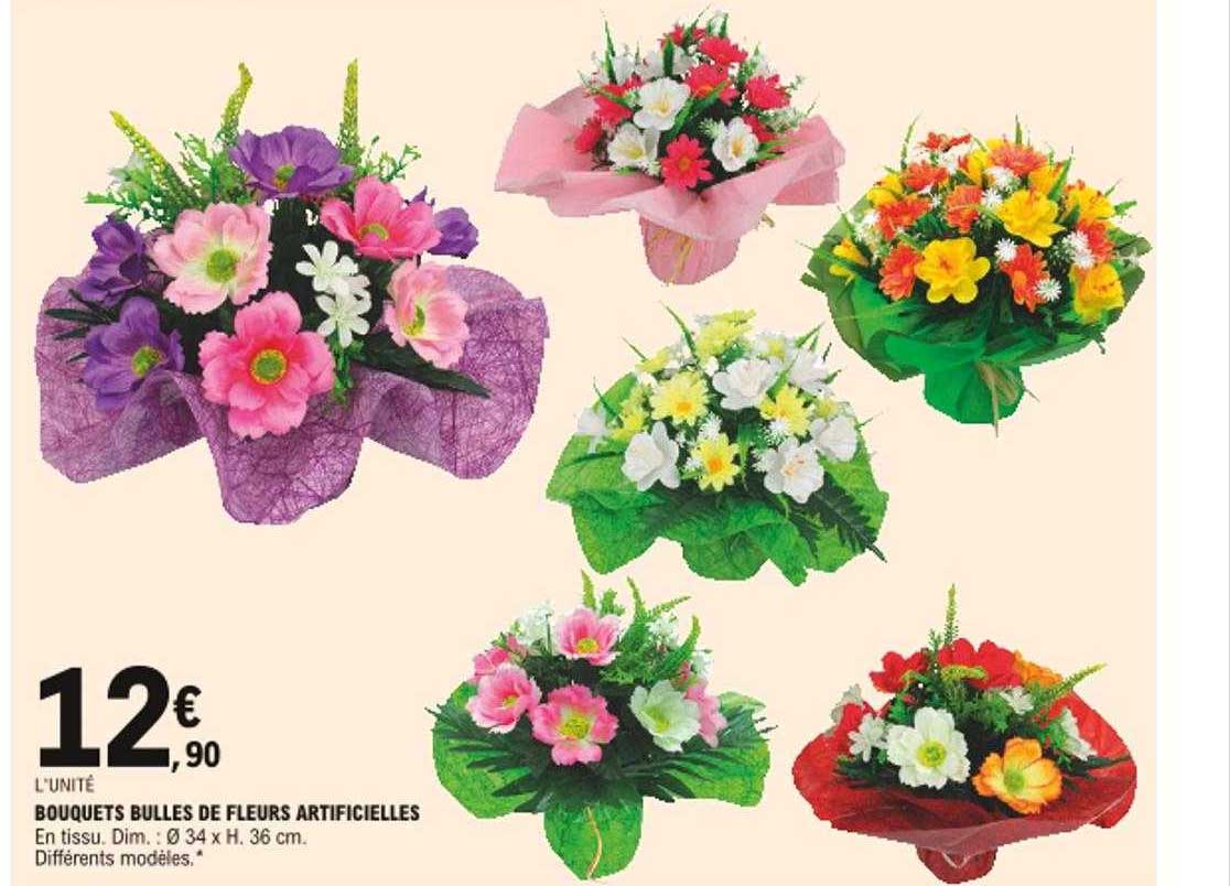 Bouquets Bulles De Fleurs Artificielles