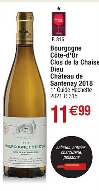 bourgogne côte-d'or clos de la chaise dieu château de santenay 2018