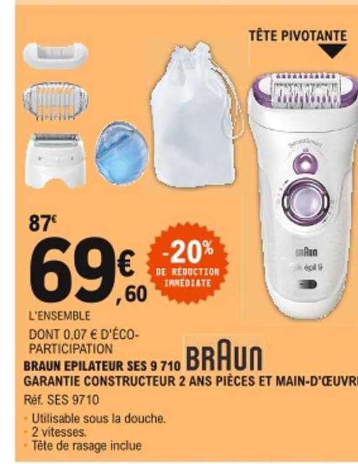 braun épilateur ses 9 710