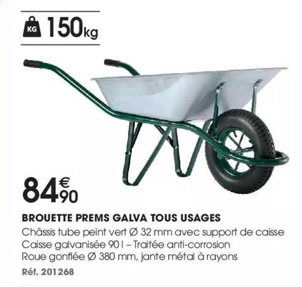 brouette prems galva tous usages