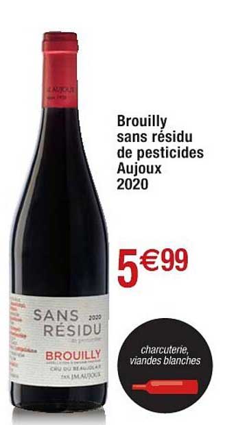 brouilly sans résidu de eprticides aujoux 2020