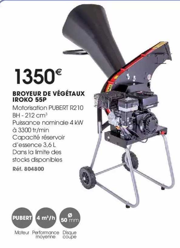 broyeur de végétaux iroko 55p