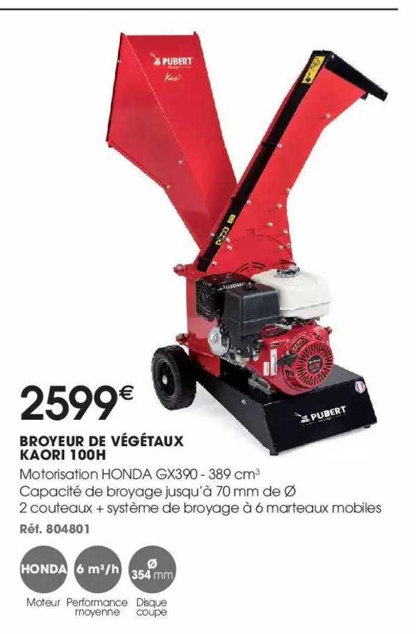 broyeur de végétaux kaori 100h