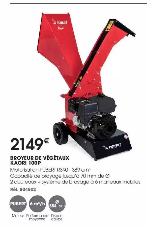 Broyeur De Végétaux Kaori 100p