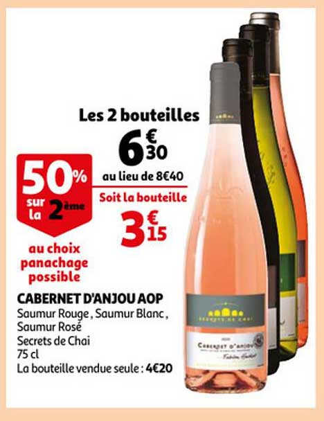 cabernet d'anjou aop saumur rouge, saumur blanc, saumur rosé secrets de chai