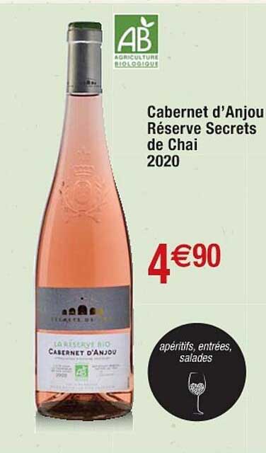 cabernet d'anjou réserve secrets de chai 2020